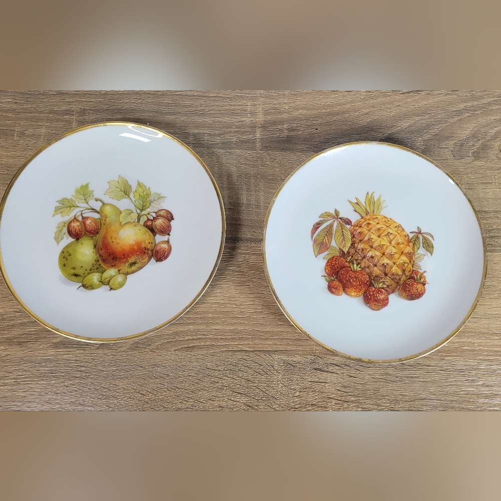 Vintage Alka Kunst Alboth & Kaiser Bavaria Fruit Salad Dessert Plates